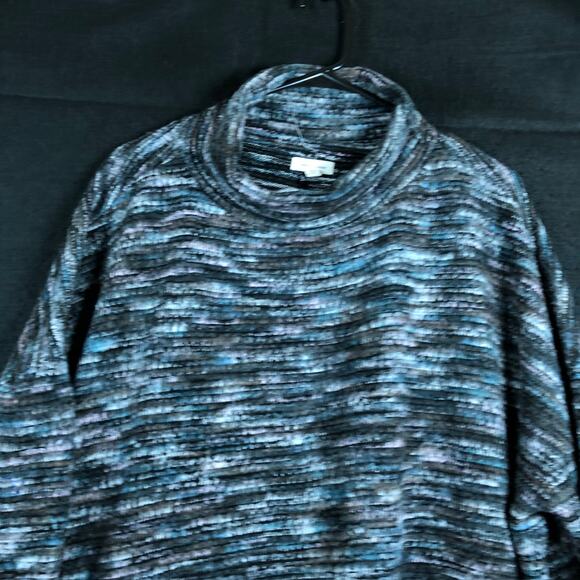 Silence + Noise Womens Sweater Multicolored Mock Long Sleeve Soft Medium - Picture 2 of 11
